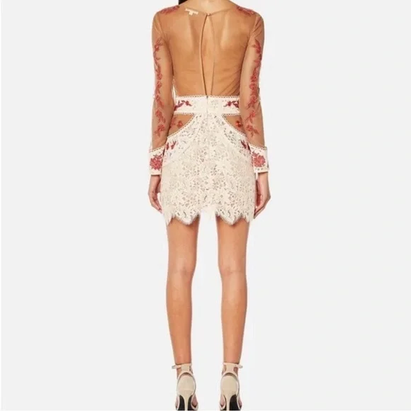 Women’s ‘Matador’ Tulle Dress in Melon by For Love & Lemons - Picture 4 of 16